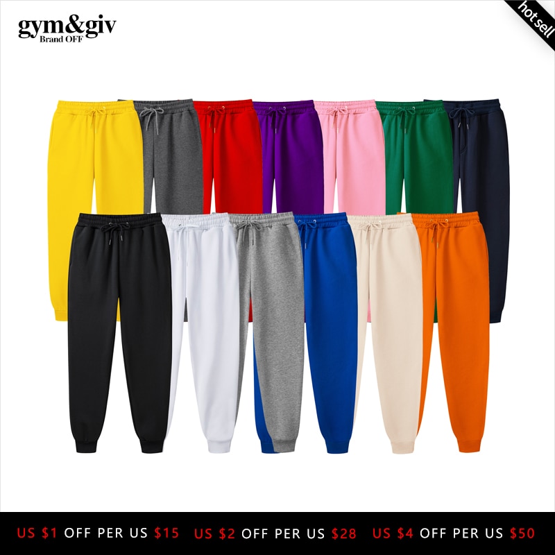 2019 New Men Joggers Brand Male Trousers Casual Pants Sweatpants Jogger 13 color Casual GYMS Fitness Workout sweatpants
