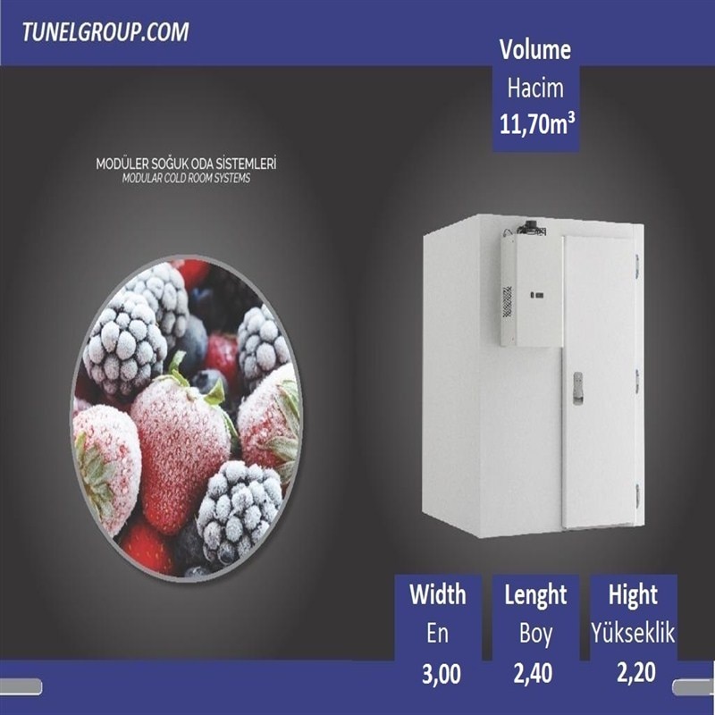 Tunel Group - Modular Cold Room ( -18°C) 11,70m³ - Get-Shelves