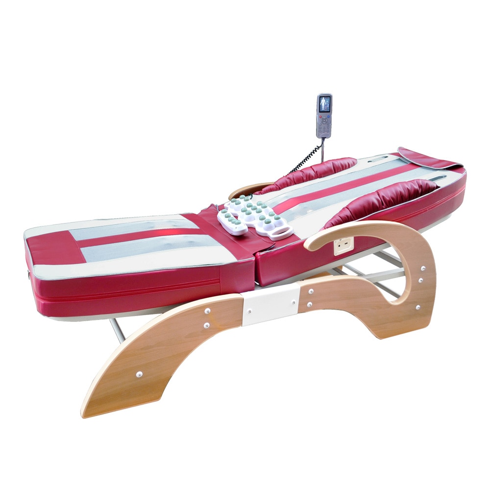 HFR-168-1I Split-body Electric Kneading Full Body Roller Massager with Carbon Fiber Heating Jade Massage Bed Table