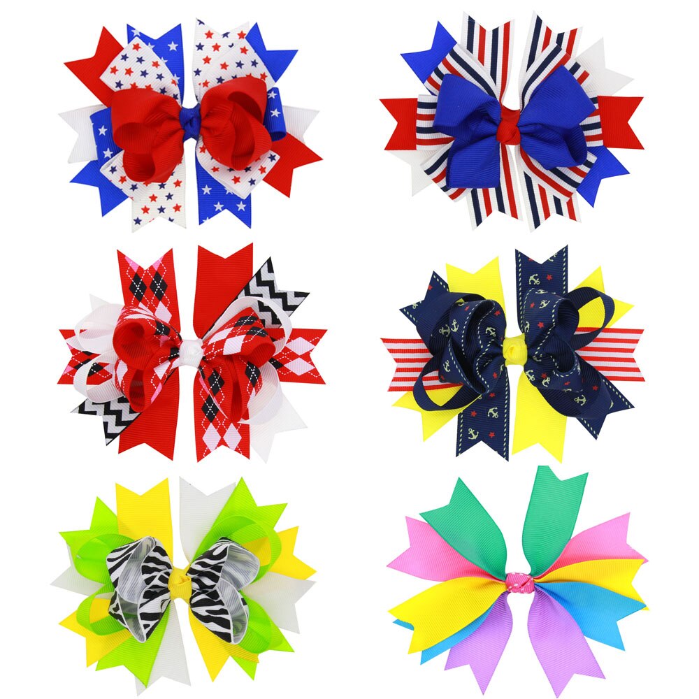 120pcs Free shipping School Hair Bow Kindergarten Hair Bow School Uniform Bows