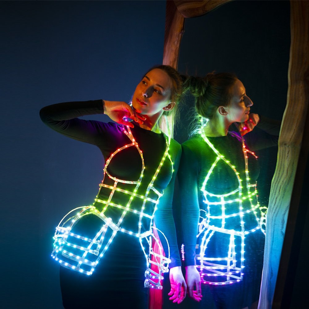 change led Programming color costume profession night club bar DJ party concert LED lighting clothing