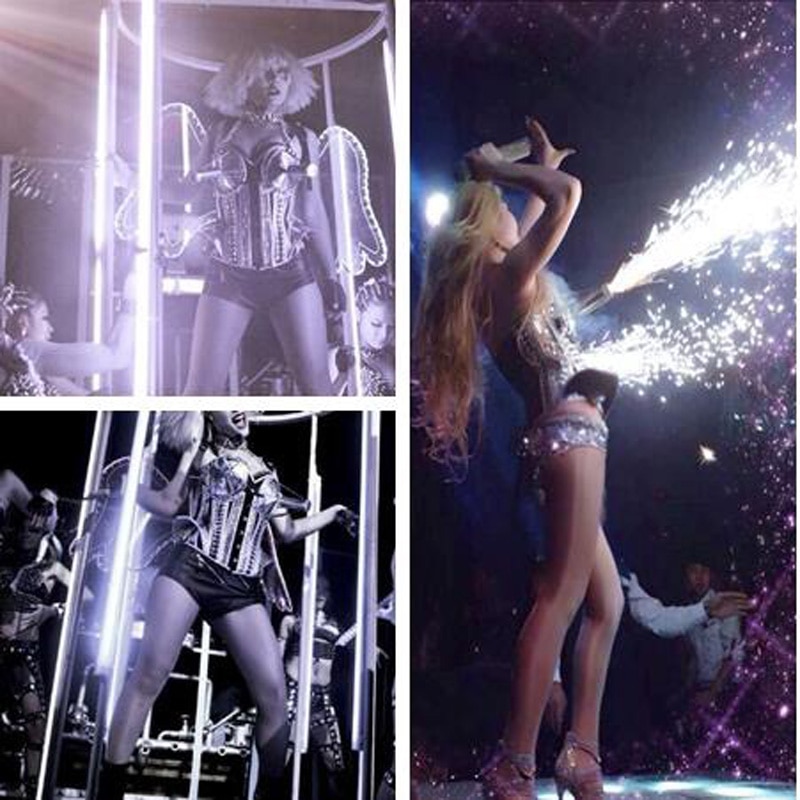 Cold fireworks costumes laser singers perform service DJ served dance Nightclub DJ necessary costumes