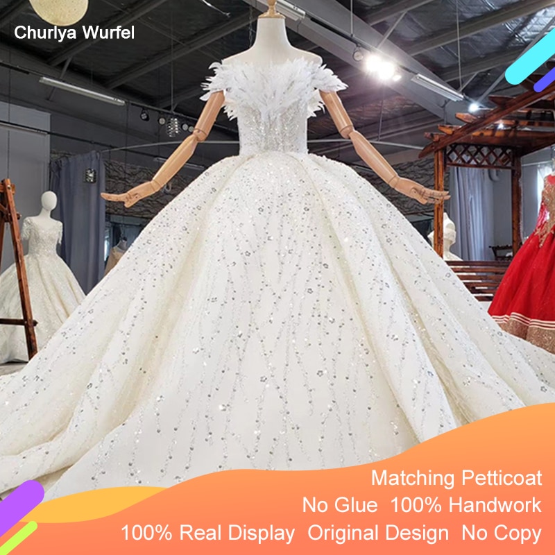 HTL1759 O-Neck With Short Sleeve Appliques Custom Wedding Dress 2020 Off The Shoulder Backless robe de mariage sirene