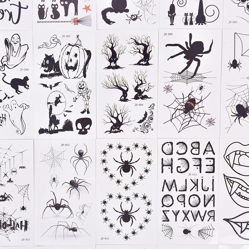 sexy halloween stickers face temporary tattoo sticker for man neck boys tattoo & body art sword tattoo black face tattoo sticker
