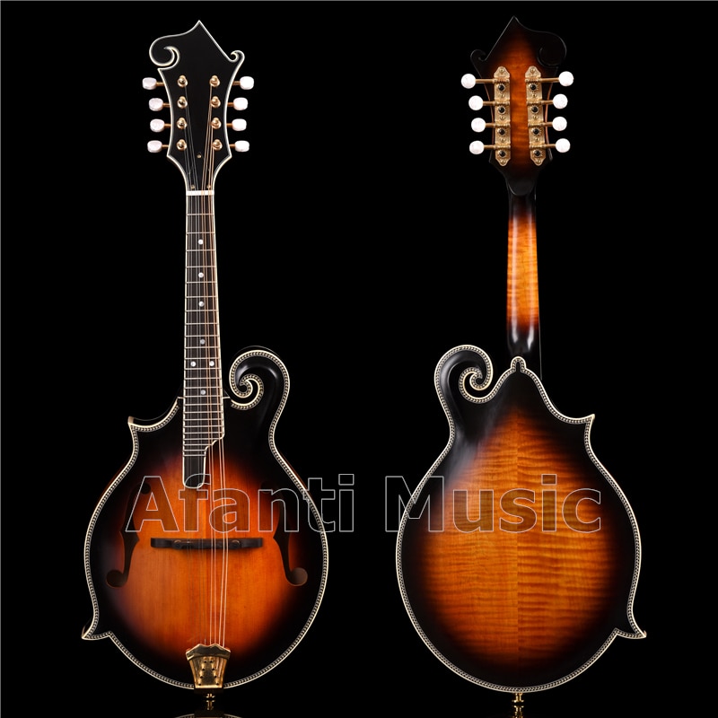 Afanti Music all solid wood Sunburst color / Afanti Left hand Mandolin (AMD-825)