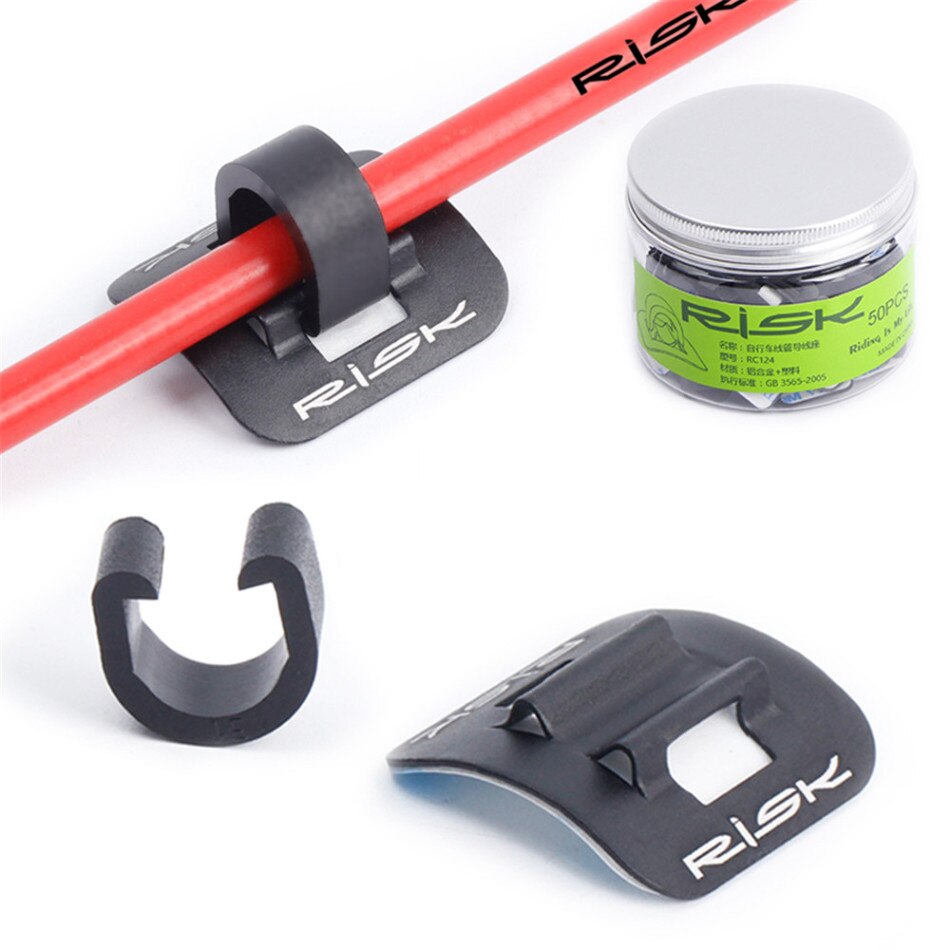 C Type Buckle Threader Bicycle Wire Adapter Aluminum Tubing Fixing Clip C-shaped Guide Cable Tube Fixing Bicycle Accessories