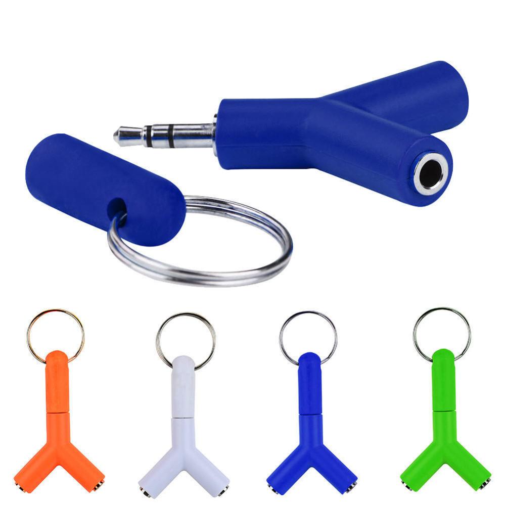  3.5 mm Stereo Earphone Adapter Audio Y-Splitter 2 Female to 1 Male Cable Adapter forComputer  Mobile phone Earphone PC Laptop
