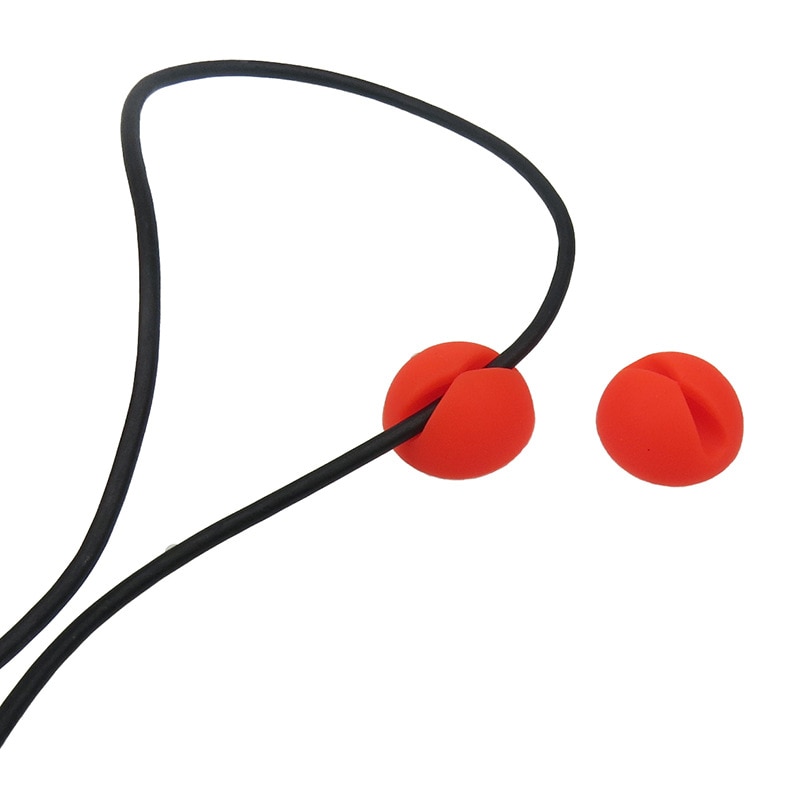 Round Clip phone Cable Winder Bobbin clamp protector Earphone Ties Organizer Wire Cord Fixer Holder Collation Management