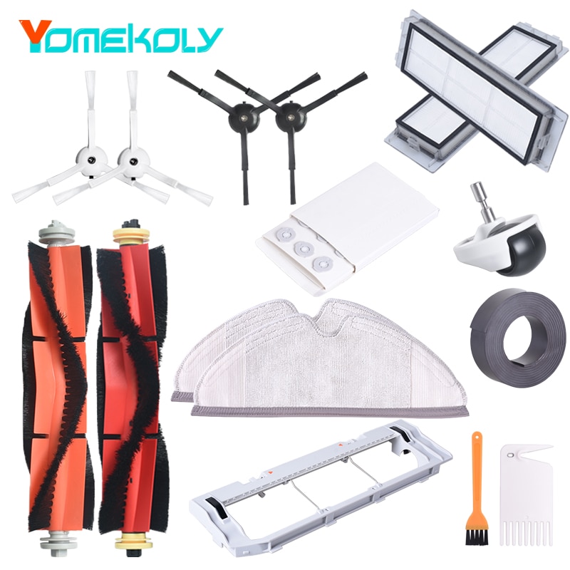 For Roborock S6 MAXV S6 PURE S6 S5 MAX S5 S4 E4 E35 E2 Xiaomi Mijia 1/1S Robot Vacuum Cleaner All Replace Parts Accessories Kits