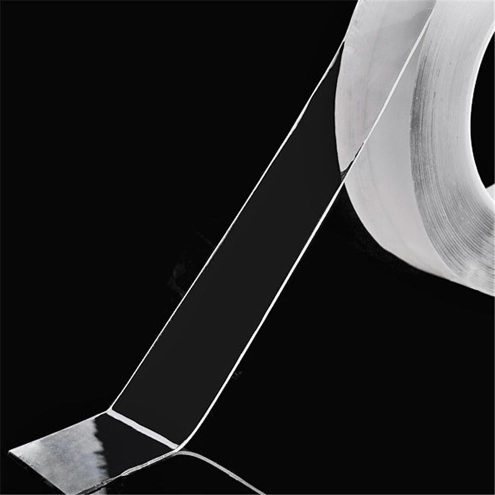 Transparent Magic Nano Tape Washable Reusable Double-Sided Tape Adhesive Nano-No Trace Paste Removable Glue Cleanable Household