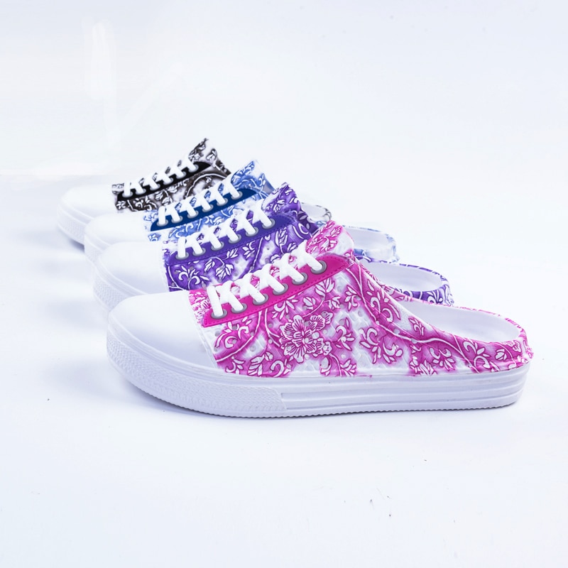Fashion Women's Sandals Summer Clogs Beach Shoes Light Breathable Flats Home Slippers Anti-Slip Casual