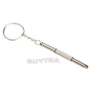 10PCS Fashion 3 In1 Eyeglass Screwdriver Hand Tools Eyeglass Screwdriver Sunglass Watch Repair Kit With Keychain