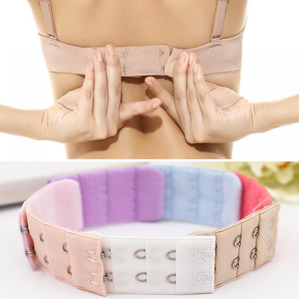 5PCS Four Colors Bra Extender For Elastic Bra Extension Strap Hook Clip Expander Adjustable Belt Buckle Underwear Accessories