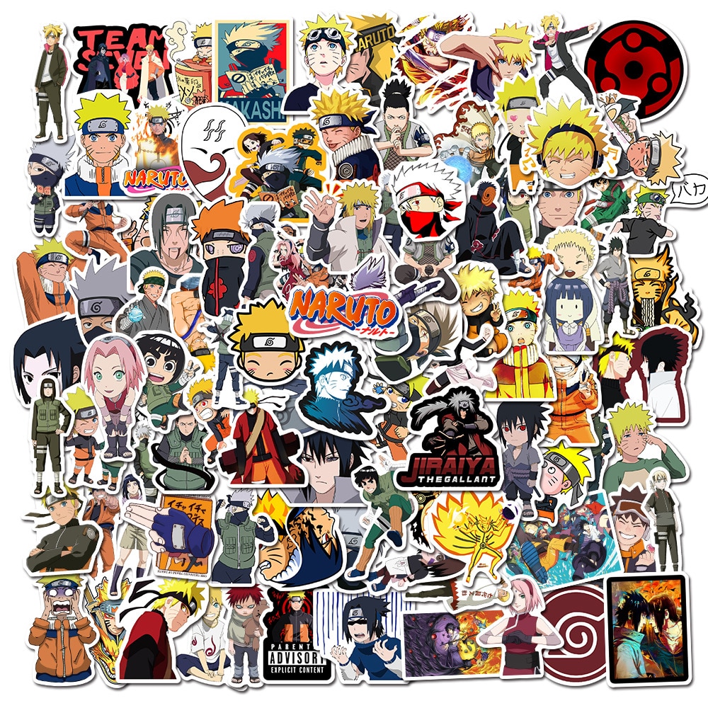 50/100pcs Japan Anime Cartoon For Snowboard Laptop Luggage Fridge Car- Styling Vinyl Decal Home Decor Stickers