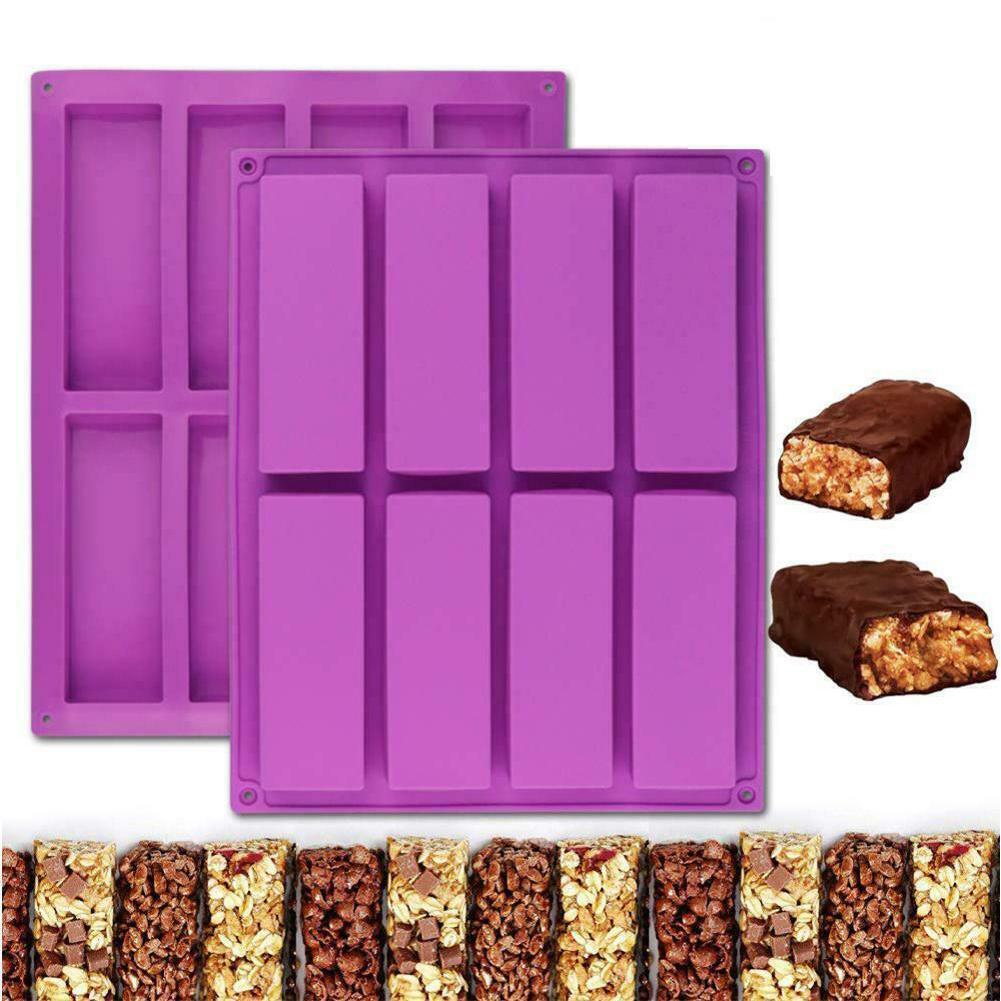 8-Cavity/6 Squares Cake Mold Chocolate Rectangle Silicone Baking Mould Cube Ice Soap Mould