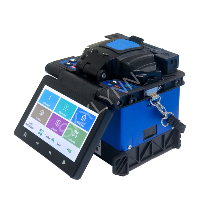 New Arrival Fiber Optic Splice Machine, FS-4108S 7s Fast Splicing Fiber Optic Fusion Splicer With 5 Inch Touch LCD Color Screen