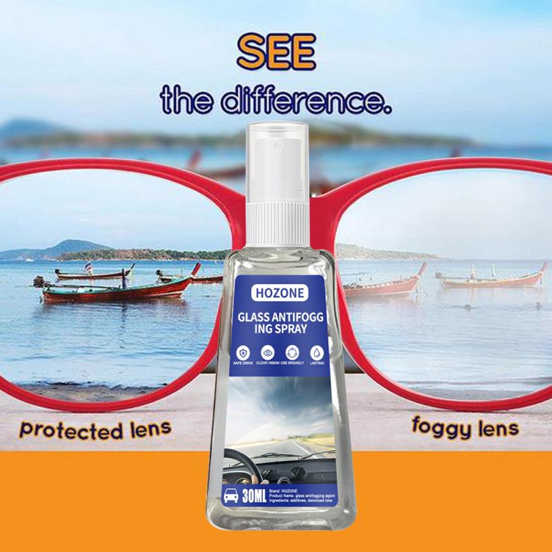 30ml Car Glass Nano Hydrophobic Coating Spray Automotive Defogging Agent Coating Anti-fog Agent Glasses Helmet Defogging Tslm2