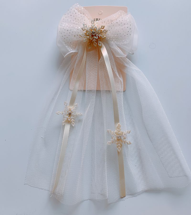 New children's headdress wedding dress small flower girl big press clip