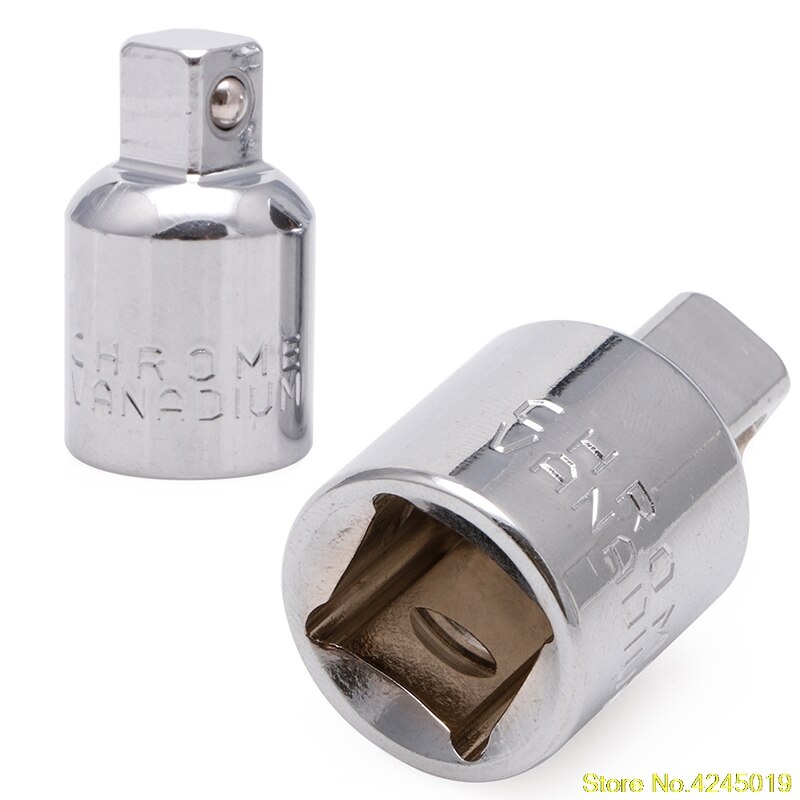 High quality 1/2" Convert To 3/8" Ball Lock Ratchet Socket Adapter Reducer Converter Tool