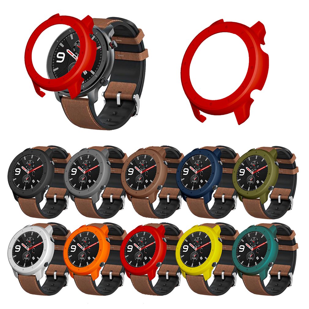 TPU Soft Protective Cover Case For Huami AMAZFIT GTR Slim Screen Protector Case Shell Smart Watch Accessories Bumper