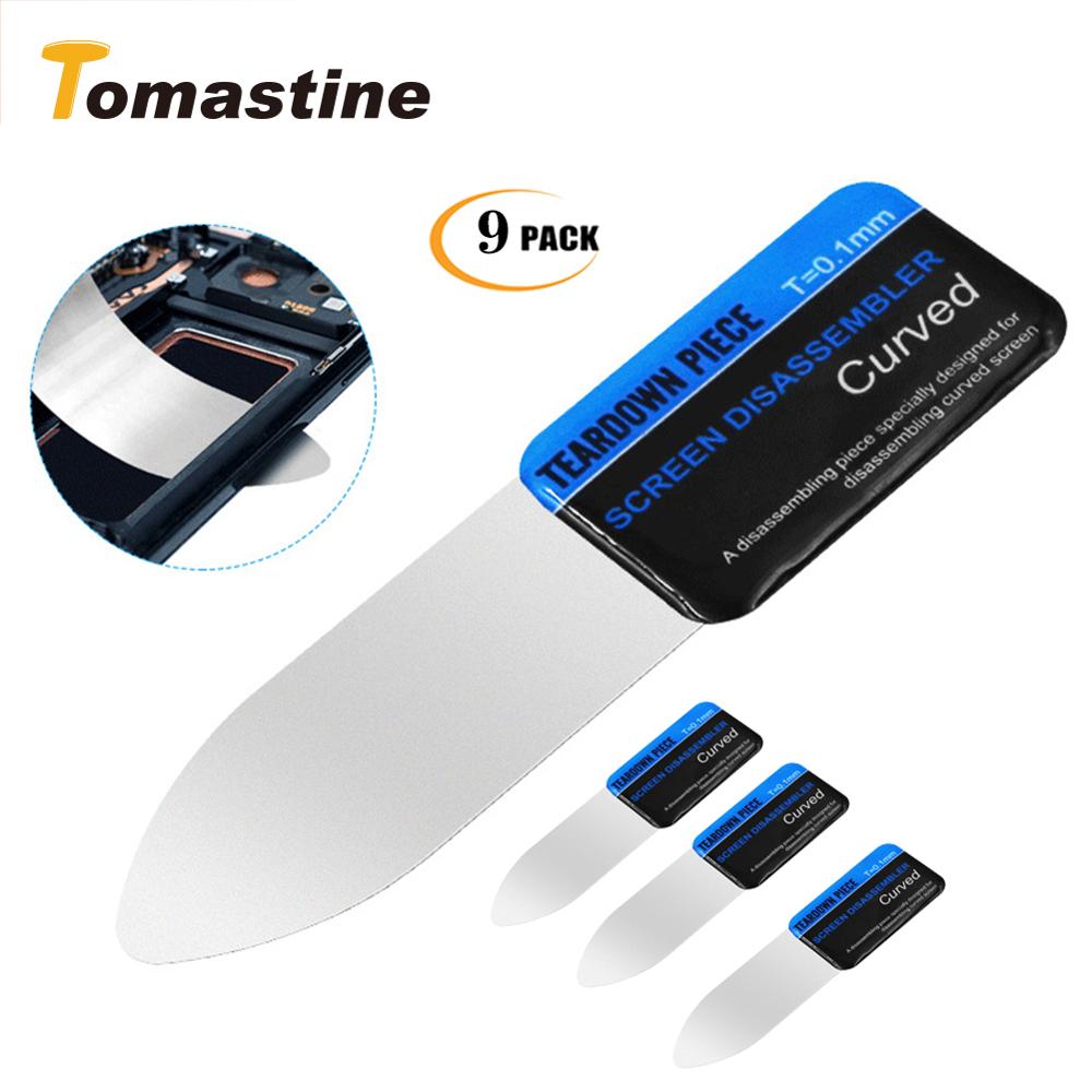 obile Phone Curved LCD Screen Spudger Opening Pry Card Tools Ultra Thin Flexible Mobile Phone Disassemble Steel Metal