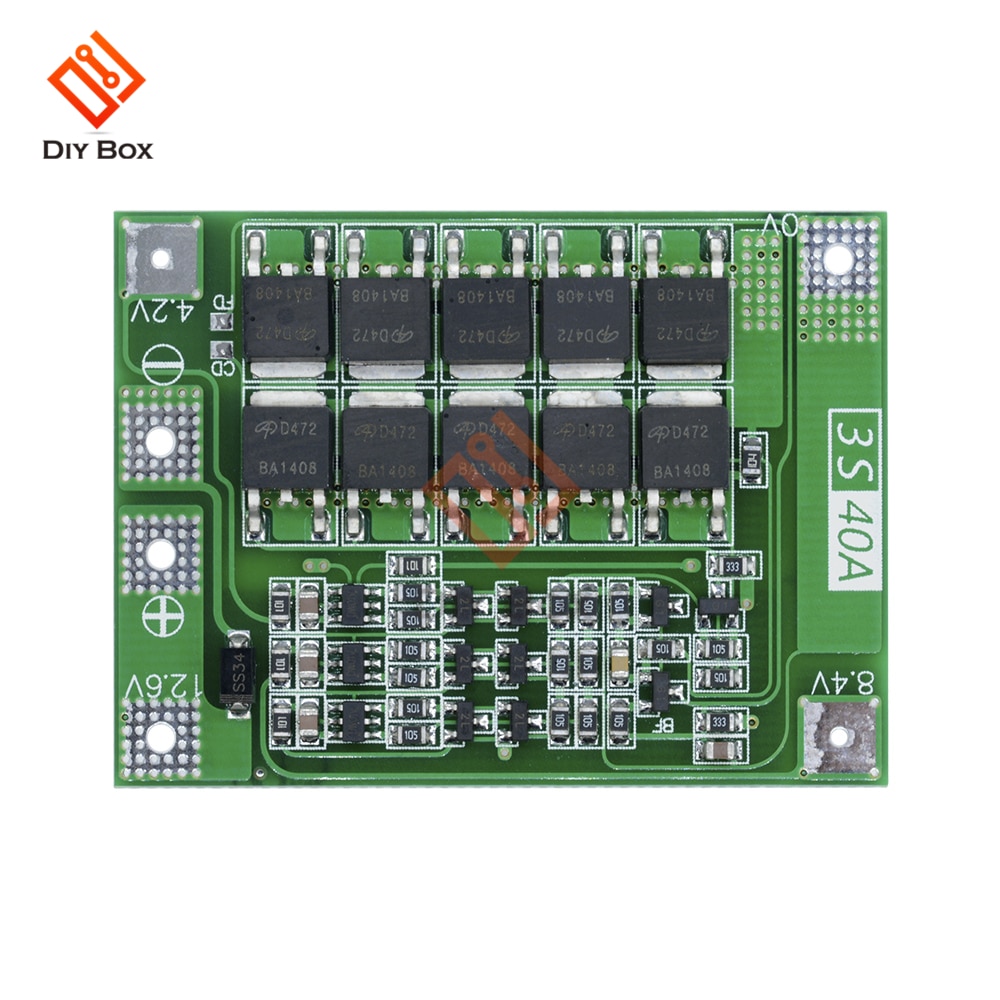 Free Shipping BMS 3S 4S 6S 8A 25A 30A 40A 60A 18650 Li-ion Lithium Battery Charger Protection Board Balance Enhance Version