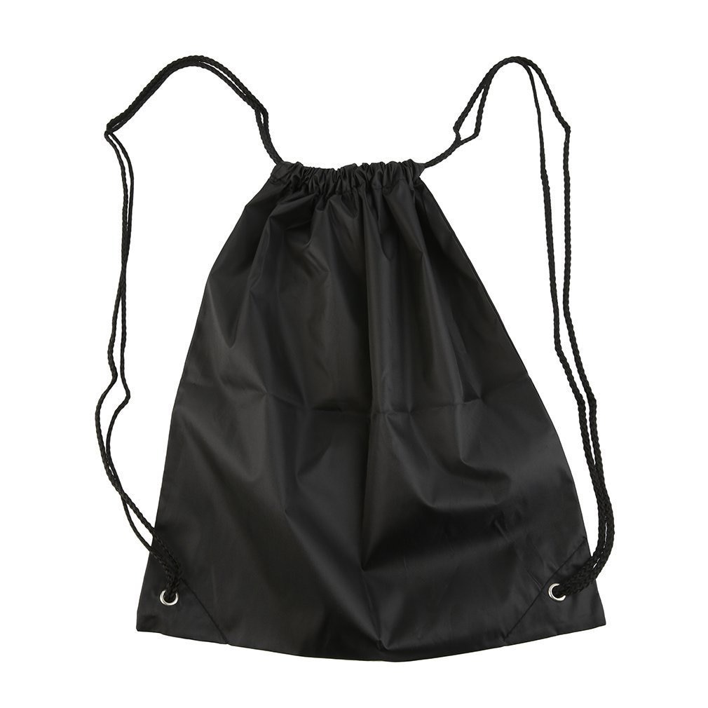 Waterproof Strong Nylon Cord Carry Handles Premium School Drawstring Duffle Softback Bag Sport Gym Swim Dance Shoe Backpack