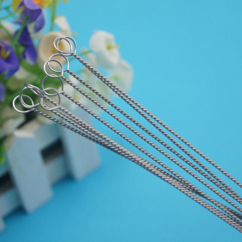 1pcs Nylon Steel Baby Bottle Cleaning Brushes Kettle Brush Feeding Bottle Bottle Cup Wash Cleaner Brushes Set Y4Z6