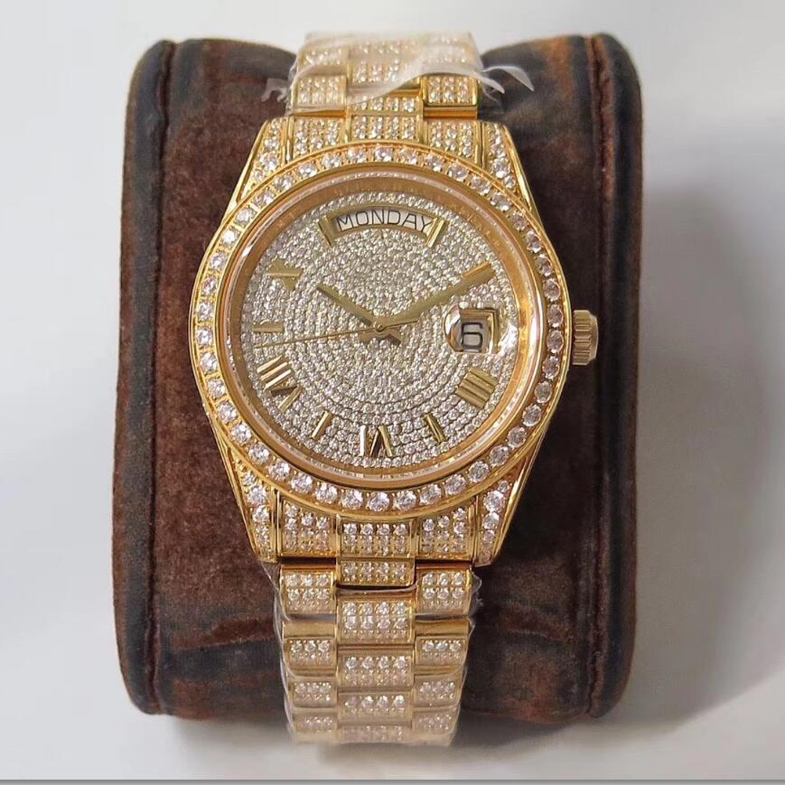 2021 new models Men's AAA Sport Watch sliver DAYDATE Series 44MM Gold Dial 2813 High Quality Automatic Movement Sapphire WATCHes