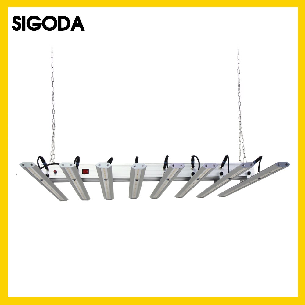 2 sets/Lot 640W 8 bars Full spectrum High PPFD Samsung Led Grow Light Bar For Greenhouse Plants
