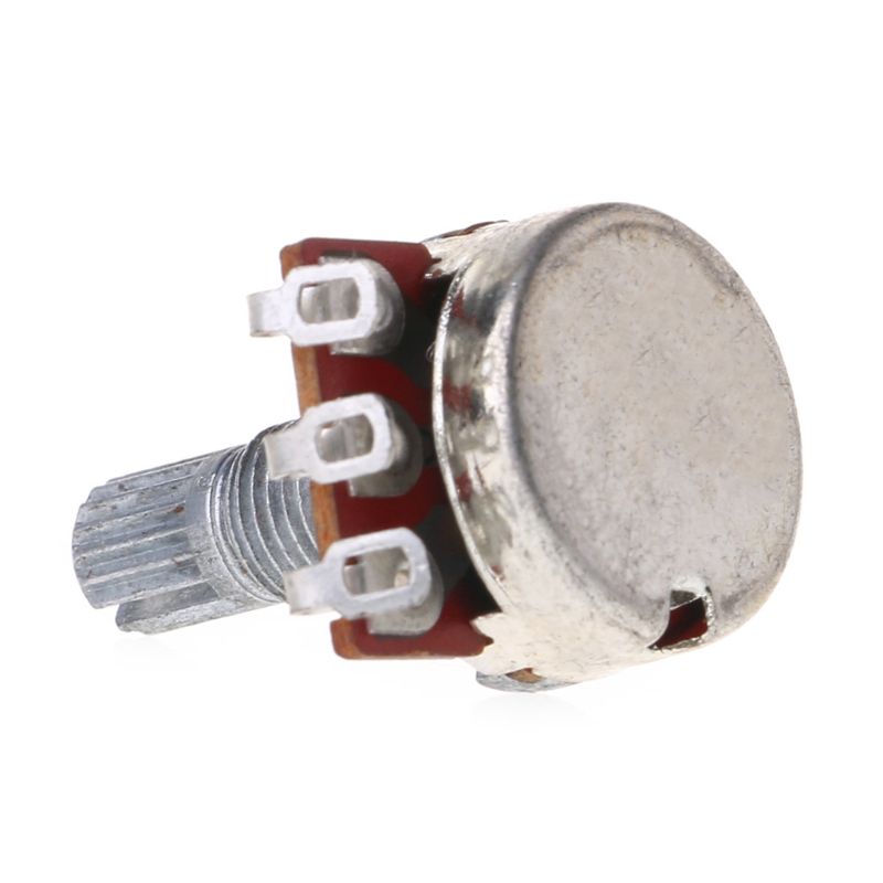 A25K Potentiometer Splined Pot Electric Guitar Bass Effect Amp Tone Volume 18mm Shaft Parts 77HC