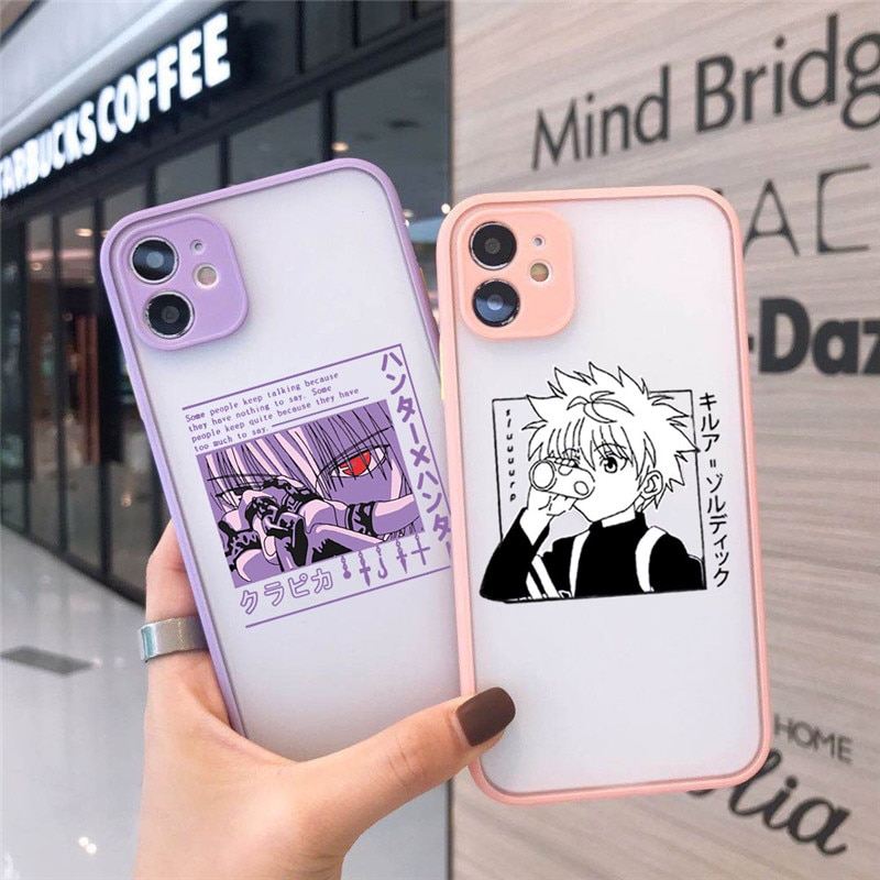 Phone Cover for IPhone 12 11 Pro Max X XS XR 7 8 7Plus 8Plus 6S SE2 Hisoka Hunter X Hunter Killua Zoldyck Anime Clear Case Funda