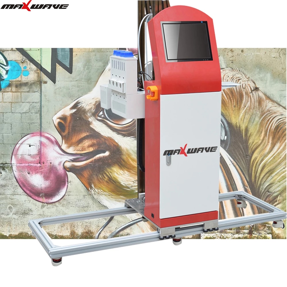 Newest industrial vertical 3d wall inkjet printer mini inkjet wall printing machine zeescape