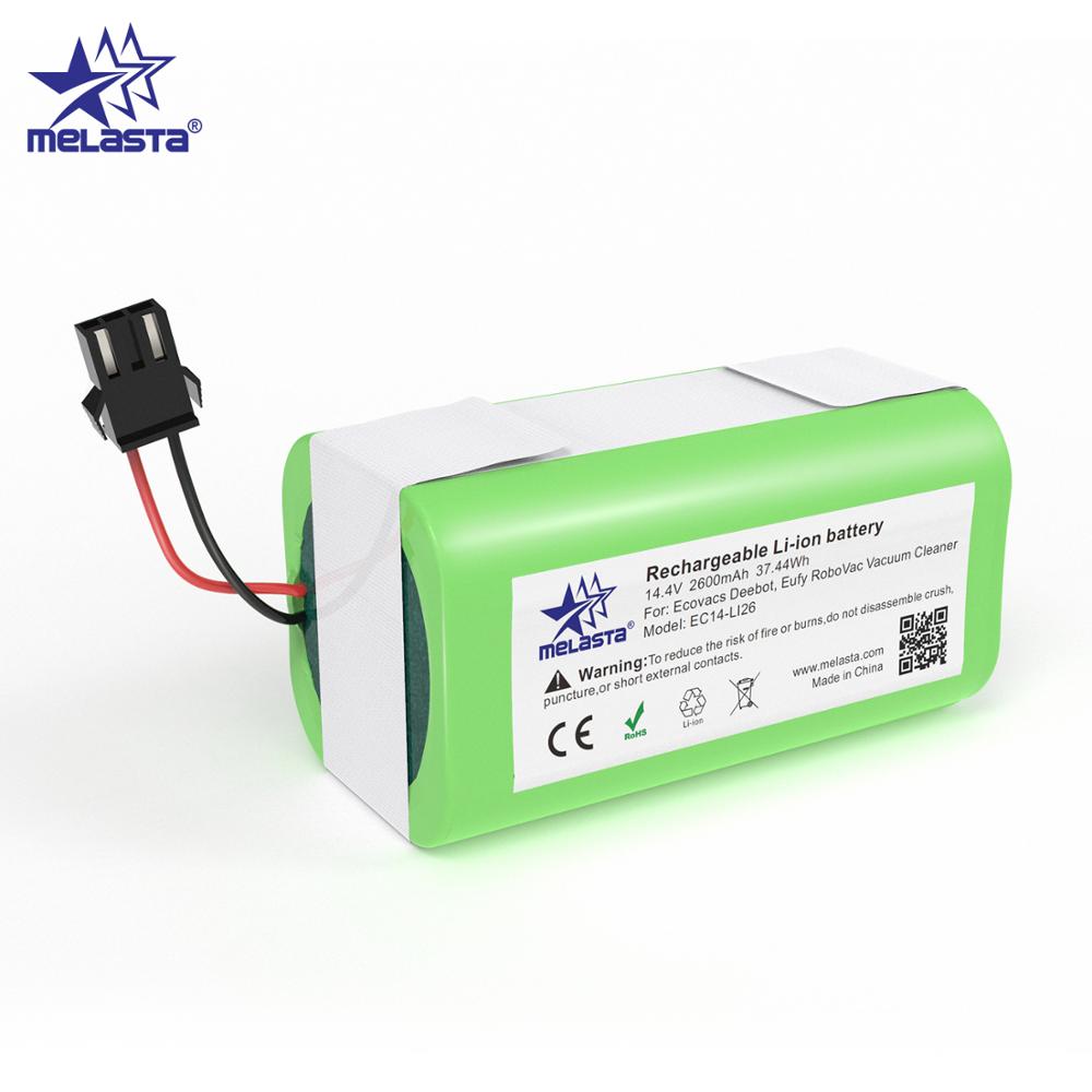 Melasta 14.4V 2600mah Li-ion Battery for Conga Excellence 990/y Ecovacs Deebot N79/N79S/DN622 Eufy Robovac 11/11S/12/15C/30/35C