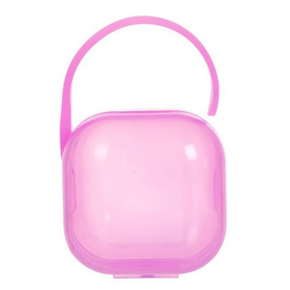 Baby Solid Pacifier Box Soother Container Holder Infant Storage Box Travel Storage Case Safe Holder Pacifier PP Dummy Box