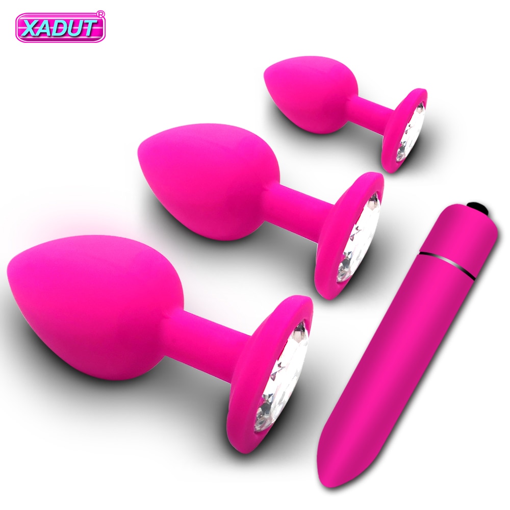 Anal Plug Butt Sex Toys for Women Men Soft Silicone Prostate Massager Mini Erotic Bullet Vibrator Anal Toys Adult Gay Products