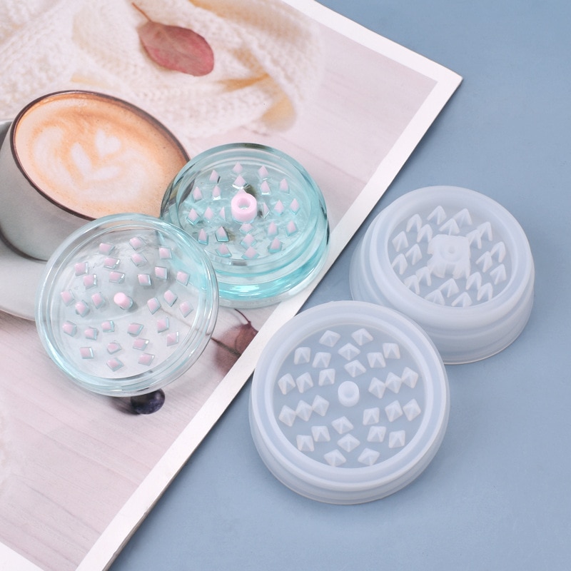 Updated Resin Grinder Moulds Silicone Grinter Molds DIY Herb Grinter Resin Molds