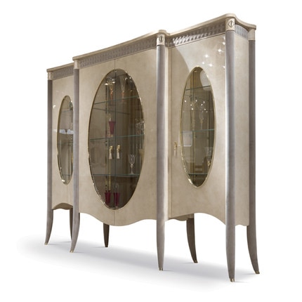 China luxury styel metal wooden sideboard furniture modern with a mirror beautiful Buffet cabinet for living room kitchen