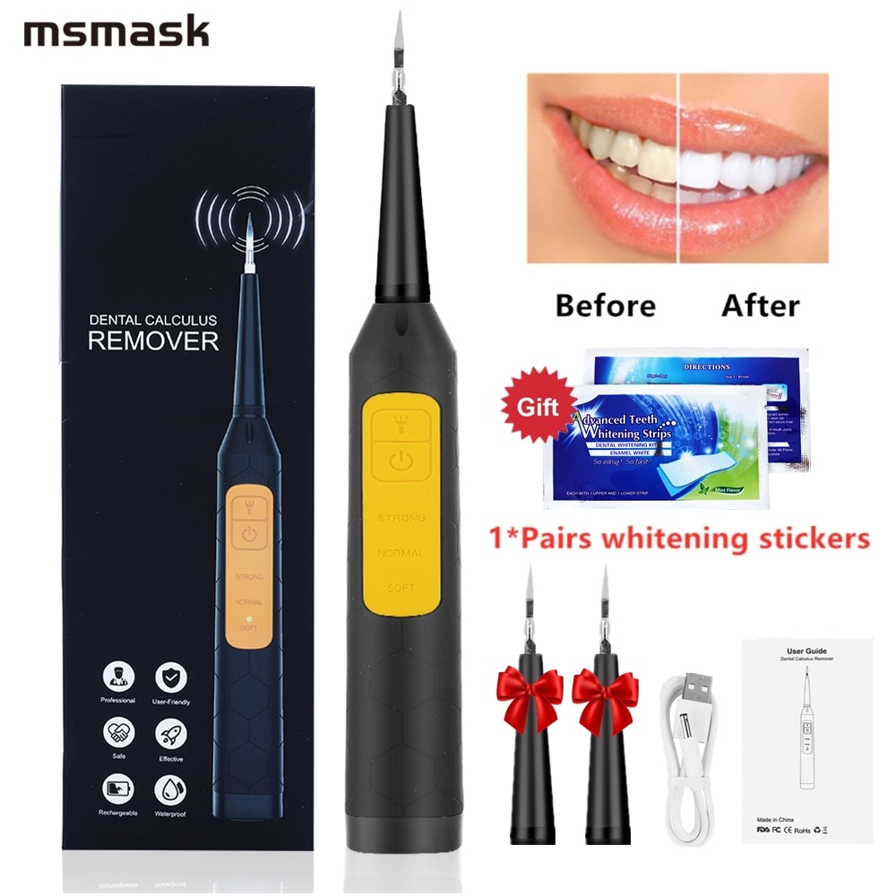 Electric Ultrasonic Sonic Dental Scaler LED Display Tooth Calculus Remover Cleaner Tooth Stains Tartar Tool Whiten Teeth Tartar