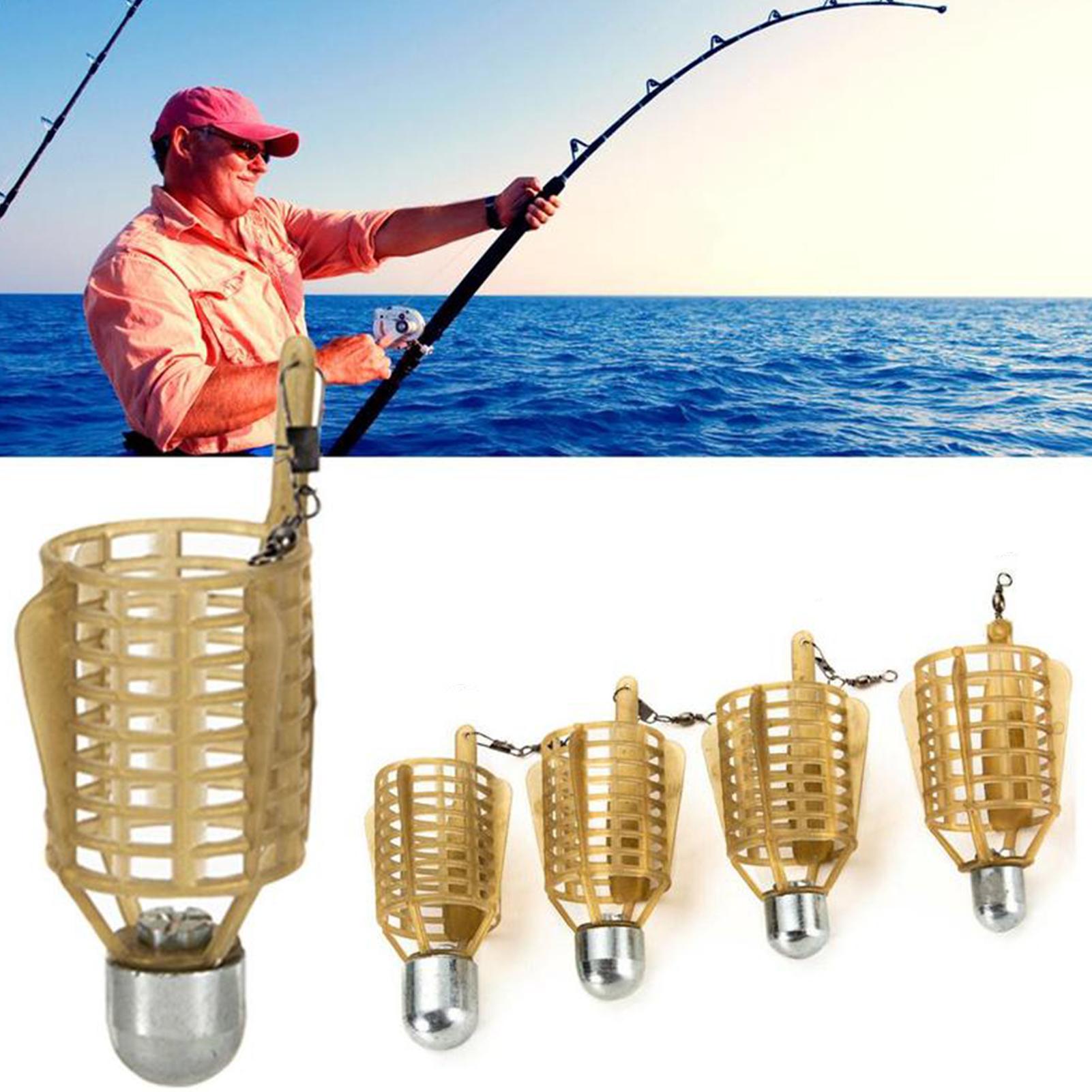 20g/30g/40g/50g Carp Fishing Bait Feeder Lure Holder Trap Fishing Cage Basket