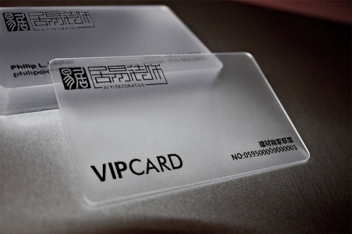0.76mm Custom Matte/ Glossy Transparent PVC credit business Card & Membership Loyalty Card with Barcode 128 and Serial Numbers