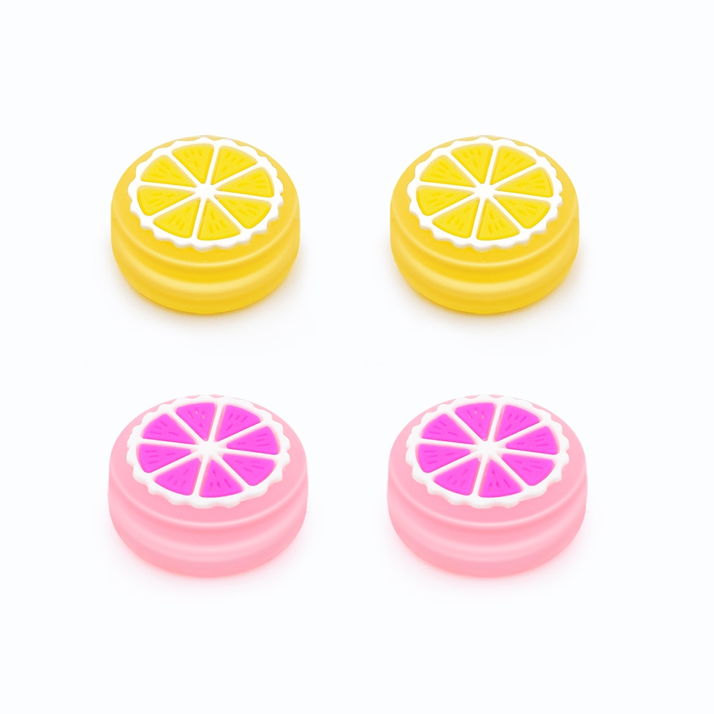 1PCS Orange Lemon Silicone Analog Thumb Stick Grip Cap Thumbstick Joystick Cover Case for Nintend Switch NS JoyCon Controller