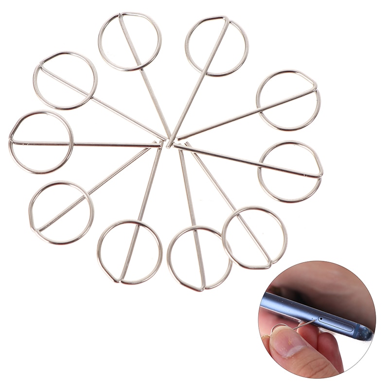 10Pc Universele Voor Sim Card Tray Removal Eject Pin Key Tool Naald