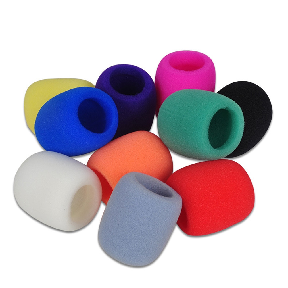 1pc Multi-color Sponge Microphone Set Replacement Foam DJ Stage Windshield Wind Shield Cover Thick Washable