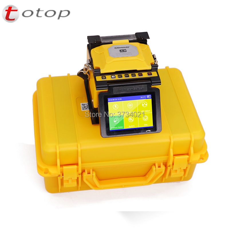 DHL Free Shipping COMWAY A3 High Precision PAS Alignment FTTH FTTX fusion splicer ARC Welding Machine Fusionadora de fusion