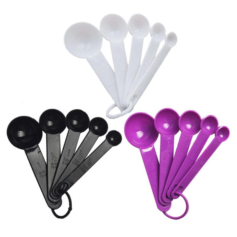 Creative 5 pcs/set Baking Cooking Kitchen Tools Measuring Spoon Silicone Measuring Ladle with Scale Kitchen Tools Dropshipping