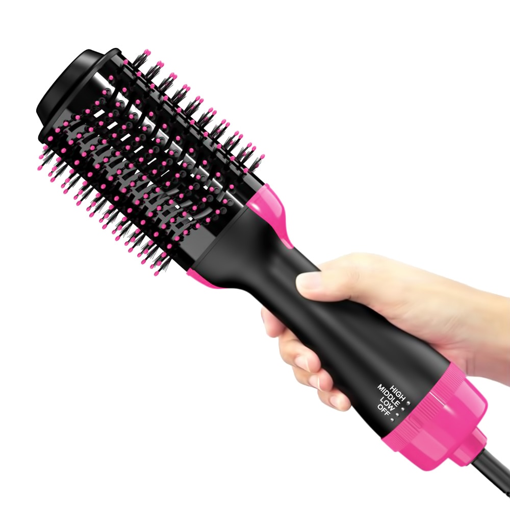 1000W One Step Hair Dryer Volumizer Electric Blow Dryer Hot Air Brush Hair Straightener Curler Comb Hair Dryer And Styler