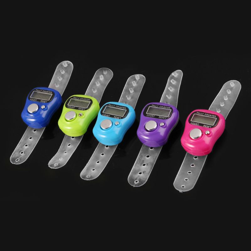 Mini Stitch Marker And Row Finger Counter LCD Electronic Digital Tally Counter For Sewing Knitting Weave Tool Finger Counter