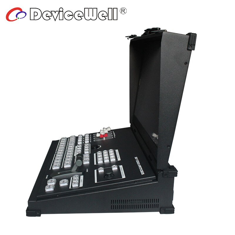 DeviceWell HDS9112 12 canali Live HD SDI trasmissione TV Studio apparecchiature schermo LCD da 17.3 pollici switch Video Multi
