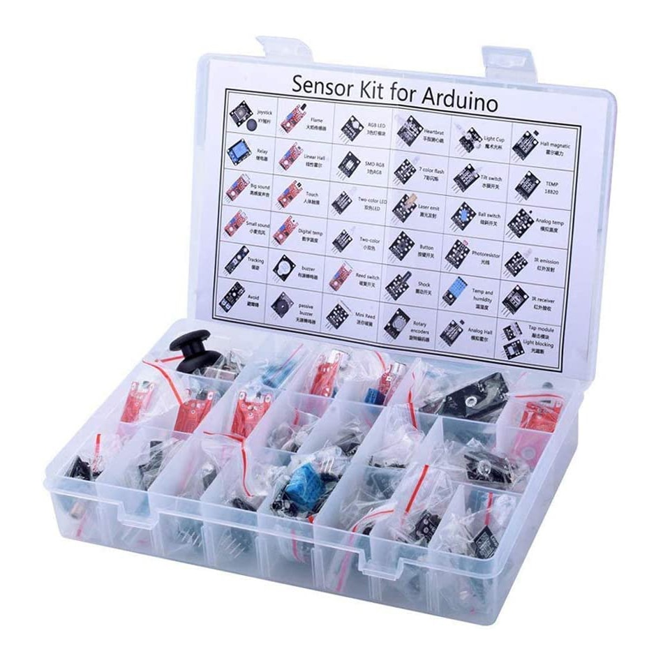 45 in 1 Sensors Modules 16 in 1 Robot Projects Starte Kit For Arduino Raspberry Pi Better Than 37 in 1 DIY UNO R3 MEGA2560